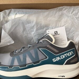 Salomon Ultra Raid Unisex Vintage Khaki /Quarry Mallard Blue M US 9.5 / W 10.5